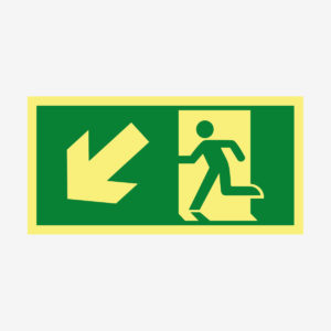 Nödut vänster trappa ner ISO