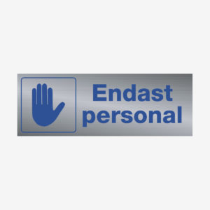 Endast personal