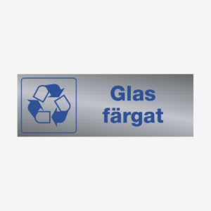 Glas färgat